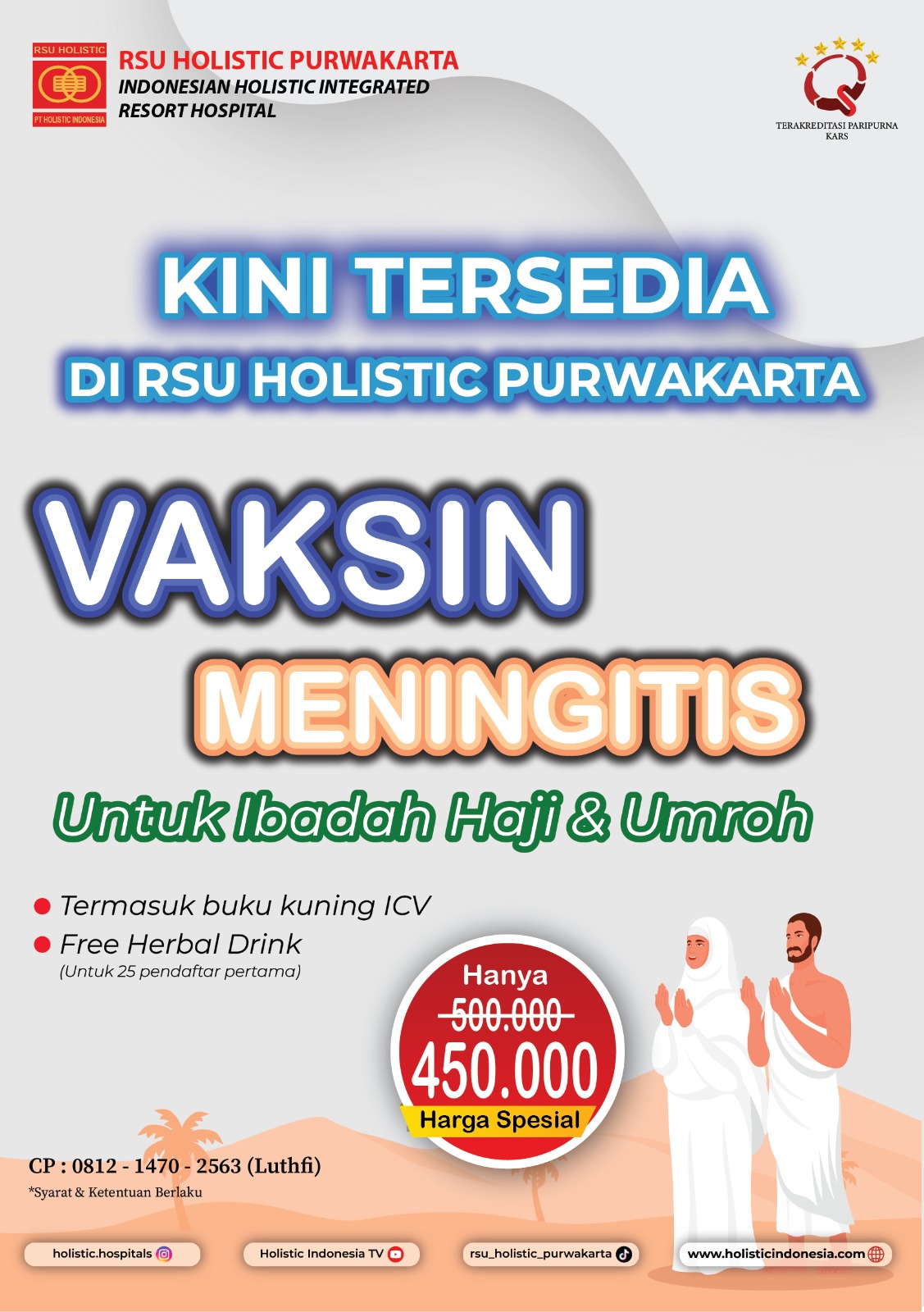 VAKSIN MENINGITIS TERSEDIA DI RSU HOLISTIC PURWAKARTA